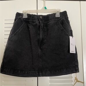 Ashy black Jean skirt